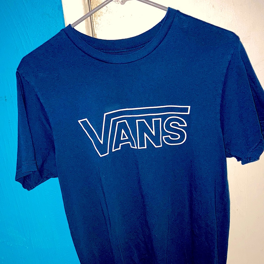 Vans t shirt navy blue
